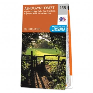 Ordnance Survey Explorer map 135 - Ashdown Forest