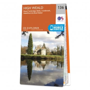 Ordnance Survey Explorer map 136 - High Weald