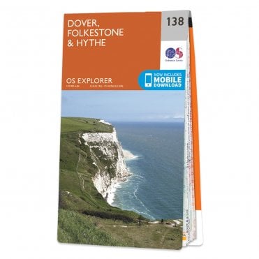 Ordnance Survey Explorer map 138 - Dover, Folkestone & Hythe