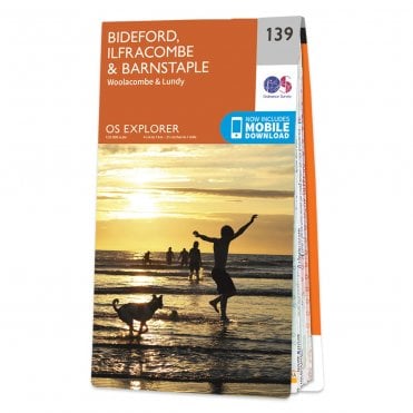 Ordnance Survey Explorer map 139 - Bideford, Ilfracombe & Barnstaple