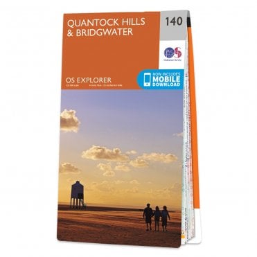 Ordnance Survey Explorer map 140 - Quantock Hills & Bridgwater