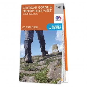 Ordnance Survey Explorer map 141 - Cheddar Gorge & Mendip Hills West