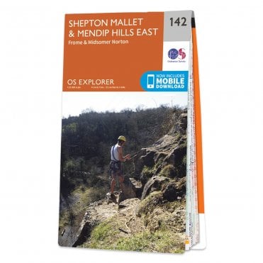 Ordnance Survey Explorer map 142 - Shepton Mallet & Mendip Hills East