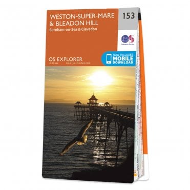 Ordnance Survey Explorer map 153 - Weston-super-Mare & Bleadon Hill