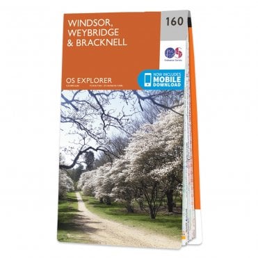 Ordnance Survey Explorer map 160 - Windsor, Weybridge & Bracknell
