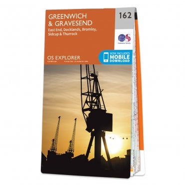 Ordnance Survey Explorer map 162 - Greenwich and Gravesend