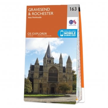 Ordnance Survey Explorer map 163 - Gravesend & Rochester