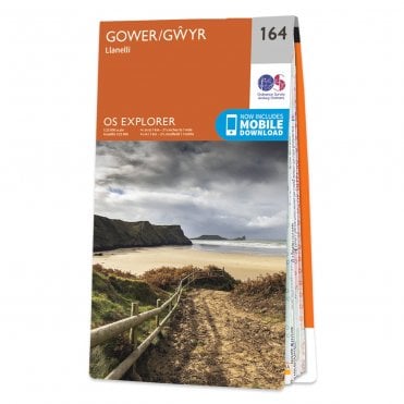Ordnance Survey Explorer map 164 - Gower