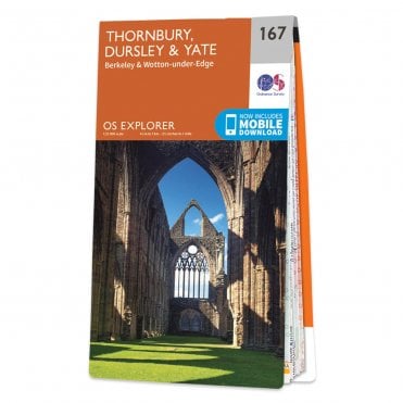 Ordnance Survey Explorer map 167 - Thornbury, Dursley & Yate