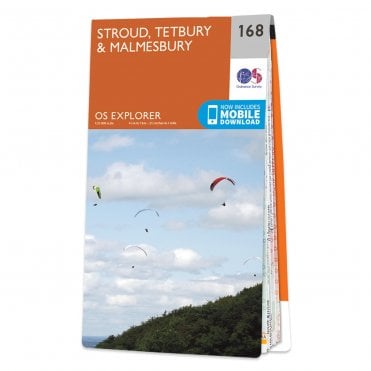 Ordnance Survey Explorer map 168 - Stroud, Tetbury & Malmesbury