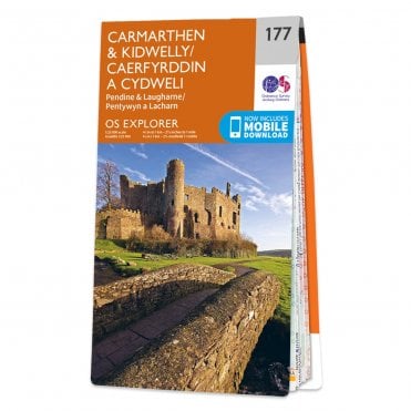 Ordnance Survey Explorer map 177 - Carmarthen & Kidwelly