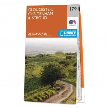 Ordnance Survey Explorer map 179 - Gloucester, Cheltenham & Stroud