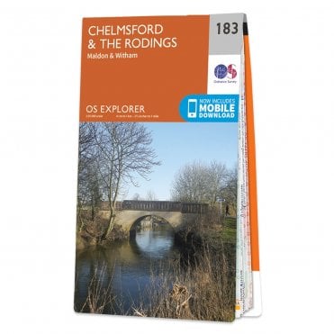 Ordnance Survey Explorer map 183 - Chelmsford & The Rodings