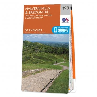 Ordnance Survey Explorer map 190 - Malvern Hills & Bredon Hill