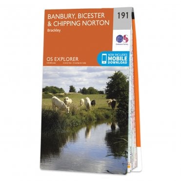 Ordnance Survey Explorer map 191 - Banbury, Bicester & Chipping Norton