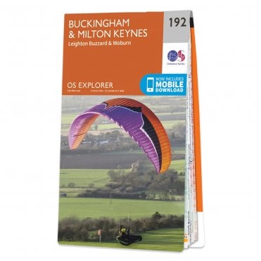 Ordnance Survey Explorer map 192 - Buckingham & Milton Keynes