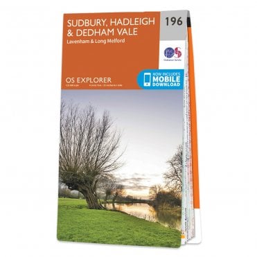 Ordnance Survey Explorer map 196 - Sudbury, Hadleigh & Dedham Vale