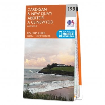 Ordnance Survey Explorer map 198 - Cardigan & New Quay