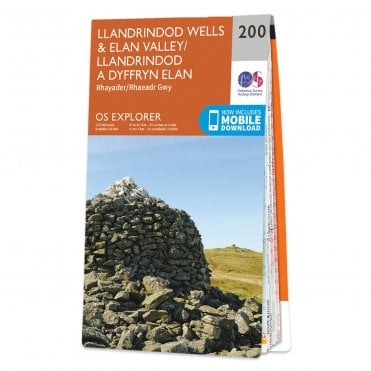 Ordnance Survey Explorer map 200 - Llandrindod Wells & Elan Valley