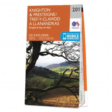 Ordnance Survey Explorer map 201 - Knighton & Presteigne