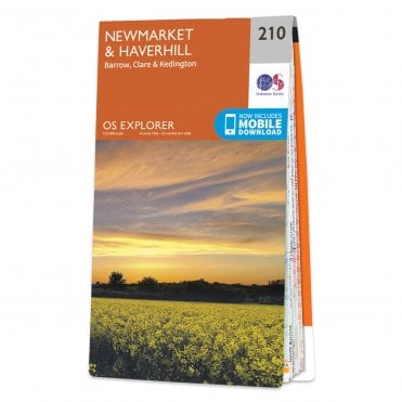 Ordnance Survey Explorer map 210 - Newmarket & Haverhill