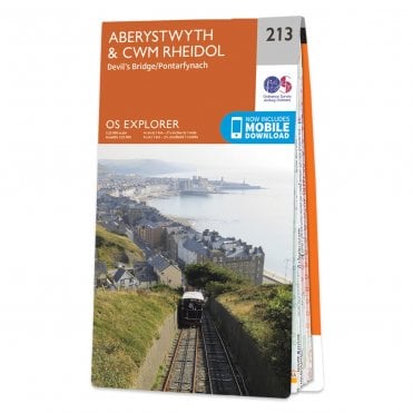 Ordnance Survey Explorer map 213 - Aberystwyth & Cwm Rheidol