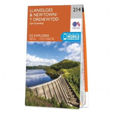 Ordnance Survey Explorer map 214 - Llanidloes & Newtown