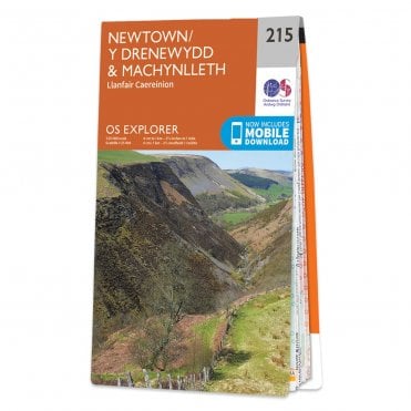 Ordnance Survey Explorer map 215 - Newtown & Machynlleth