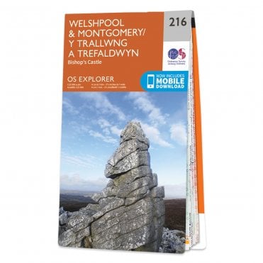 Ordnance Survey Explorer map 216 - Welshpool & Montgomery