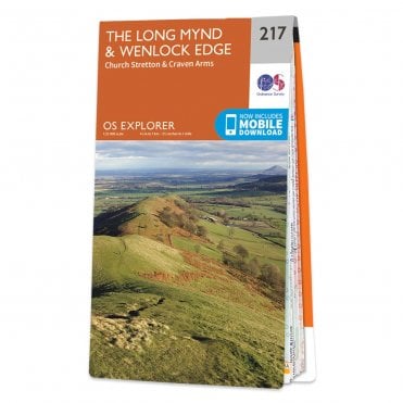 Ordnance Survey Explorer map 217 - The Long Mynd & Wenlock Edge