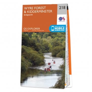 Ordnance Survey Explorer map 218 - Kidderminster & Wyre Forest