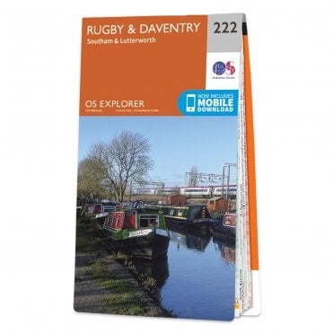 Ordnance Survey Explorer map 222 - Rugby & Daventry