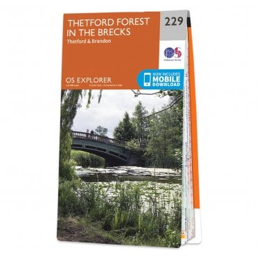 Ordnance Survey Explorer map 229 - Thetford Forest in The Brecks
