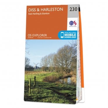 Ordnance Survey Explorer map 230 - Diss & Harleston