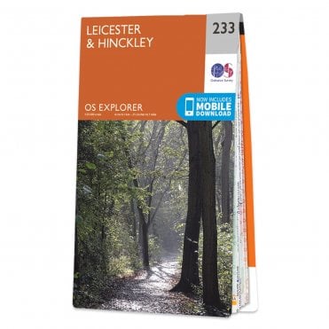Ordnance Survey Explorer map 233 - Leicester & Hinckley