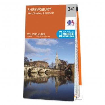 Ordnance Survey Explorer map 241 - Shrewsbury