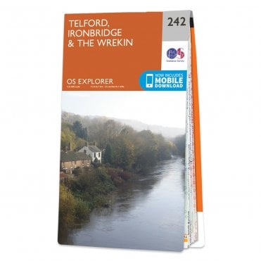 Ordnance Survey Explorer map 242 - Telford, Ironbridge & The Wrekin