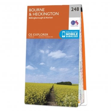 Ordnance Survey Explorer map 248 - Bourne & Heckington