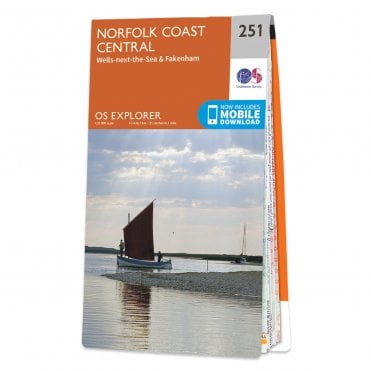 Ordnance Survey Explorer map 251 - Norfolk Coast Central