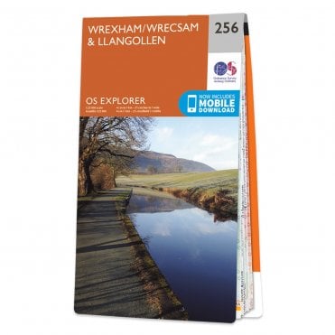 Ordnance Survey Explorer map 256 - Wrexham & Llangollen
