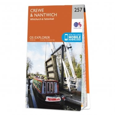 Ordnance Survey Explorer map 257 - Crewe & Nantwich