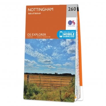 Ordnance Survey Explorer map 260 - Nottingham
