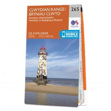Ordnance Survey Explorer map 265 - Clwydian Range