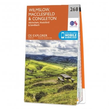 Ordnance Survey Explorer map 268 - Wilmslow, Macclesfield & Congleton