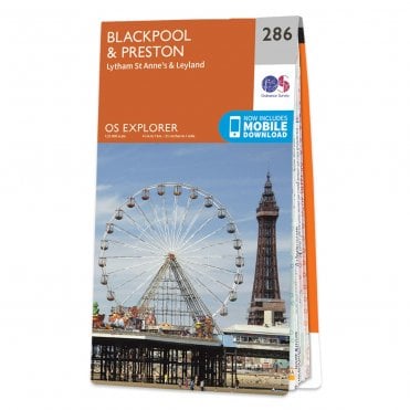 Ordnance Survey Explorer map 286 - Blackpool & Preston