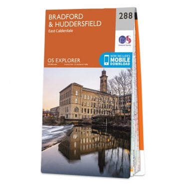 Ordnance Survey Explorer map 288 - Bradford & Huddersfield