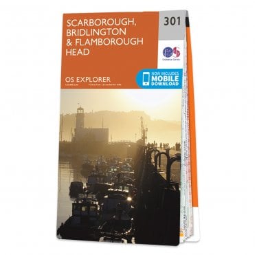 Ordnance Survey Explorer map 301 - Scarborough, Bridlington & Flamborough Head