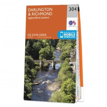 Ordnance Survey Explorer map 304 - Darlington & Richmond