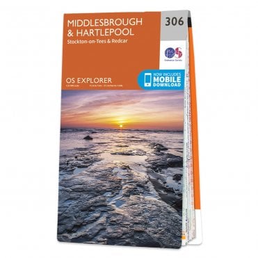 Ordnance Survey Explorer map 306 - Middlesbrough & Hartlepool