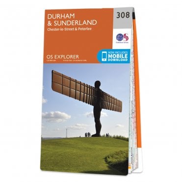 Ordnance Survey Explorer map 308 - Durham & Sunderland